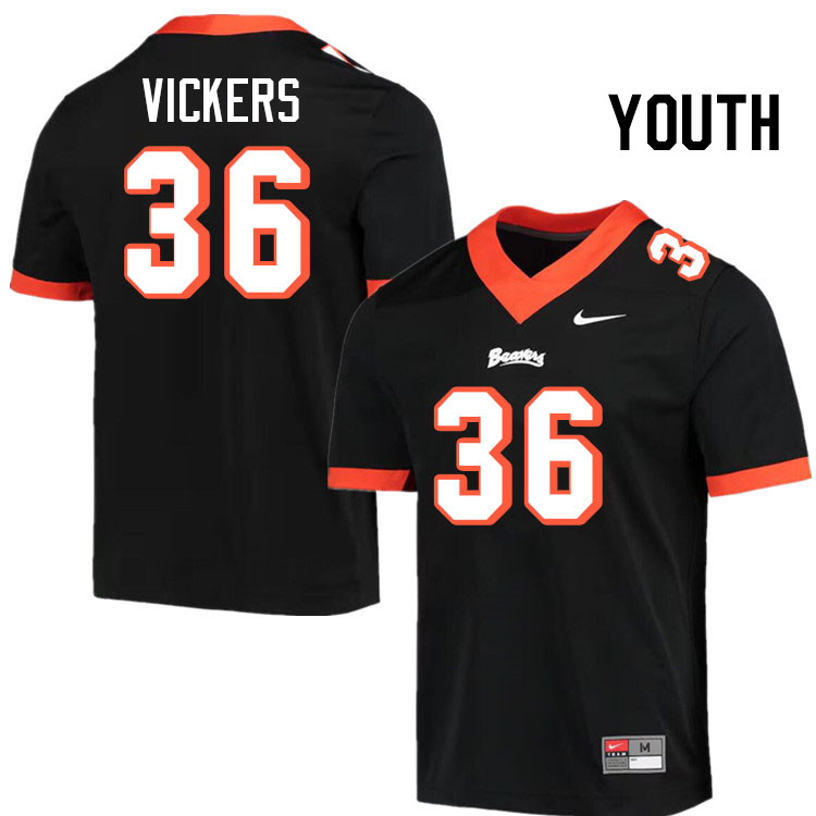 Youth #36 Drake Vickers Oregon State Beavers College Football Jerseys Stitched-Throwback